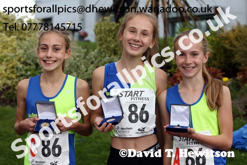 Girls under-13s Northern 6 and 4 Stage Road Relays. Photo: David T. Hewitson/Sports for All Pics